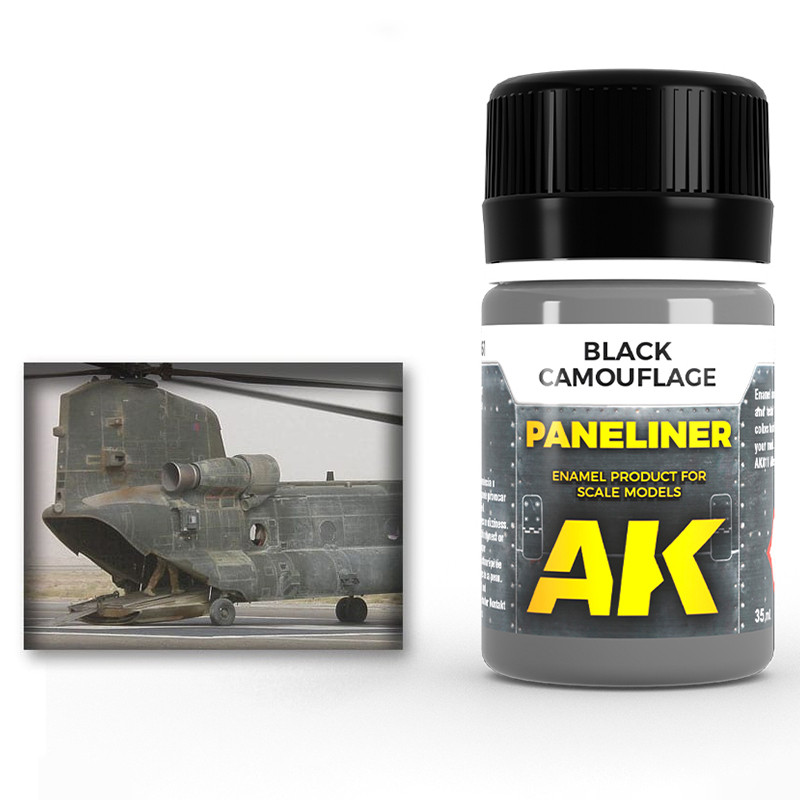 AIR Weathering products - Paneliner for black camouflage 35ml