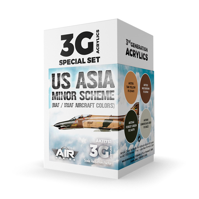 Aircraft Sets - US Asia Minor Scheme (IIAF/IRIAF Aircraft) SET 3G