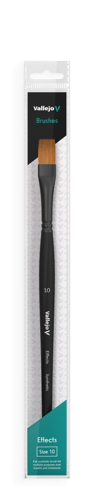 B04010 Brush - Flat Rectangular Synthetic Brush No. 10