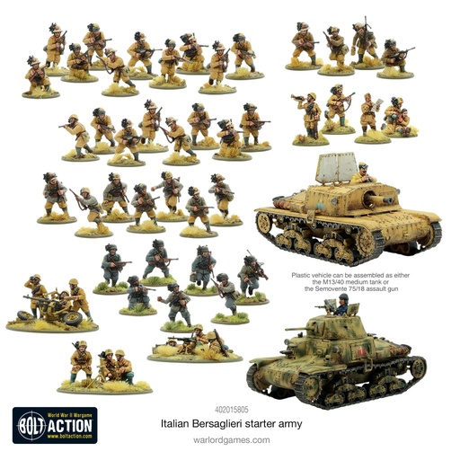 [402015805] Italian Bersaglieri Starter Army