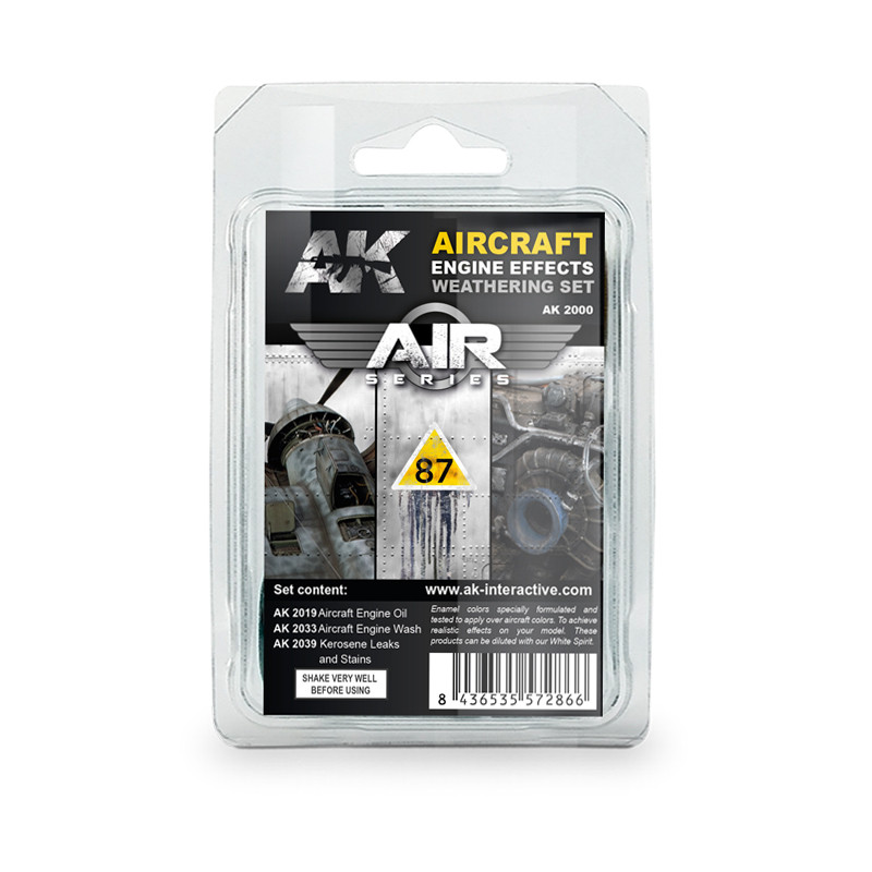 AIR Weathering Sets - AIRCRAFT ENGINE WEATHERING SET