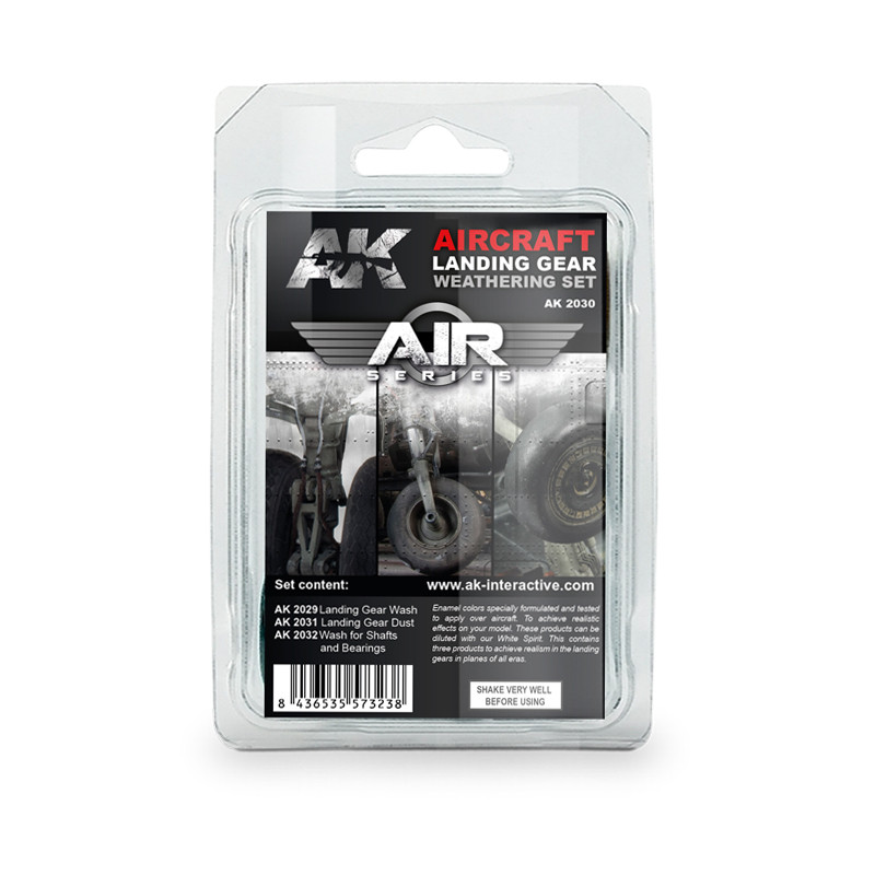 AIR Weathering Sets - AIRCRAFT LANDING GEAR WEATHERING SET