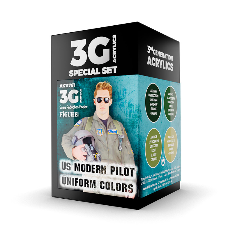 Aircraft Sets - US MODERN PILOT UNIFORM COLORS 3G