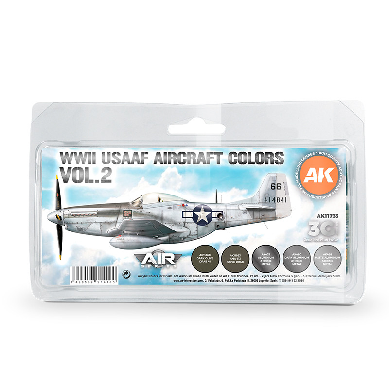 Aircraft Sets - WWII USAAF Aircraft Colors Vol.2 SET 3G
