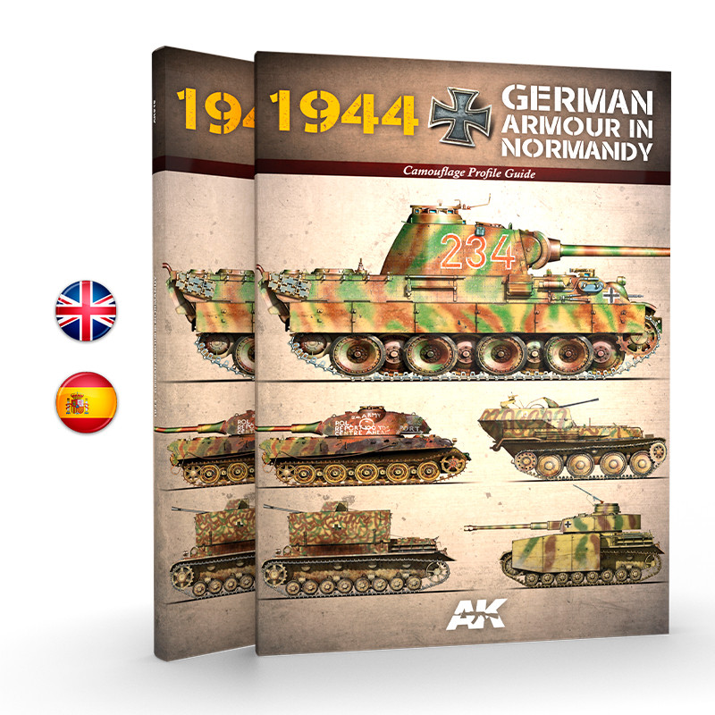 Book - 1944 GERMAN ARMOUR IN NORMANDY Camouflage Profile Guide - EN