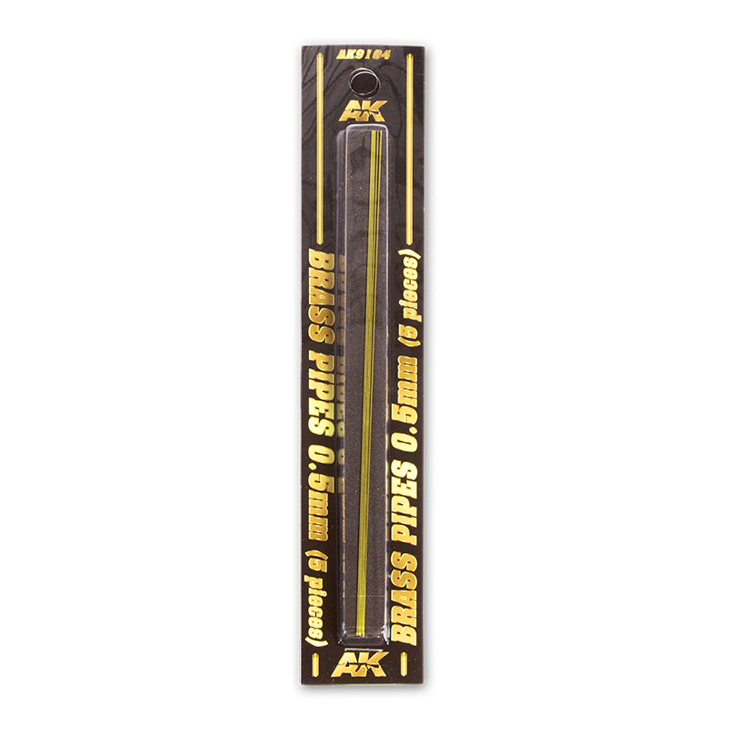 Building material - BRASS PIPES 0,5mm, 5 units