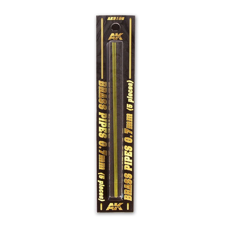 Building material - BRASS PIPES 0,7mm, 5 units