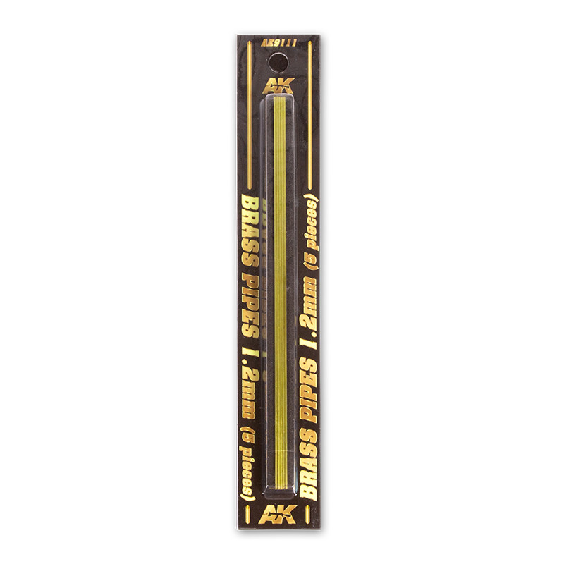 Building material - BRASS PIPES 1,2mm, 5 units