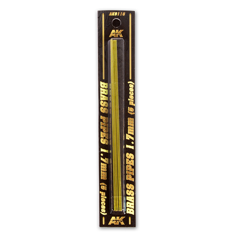 Building material - BRASS PIPES 1,7mm, 5 units