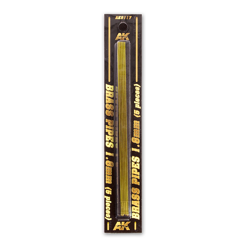 Building material - BRASS PIPES 1,8mm, 5 units