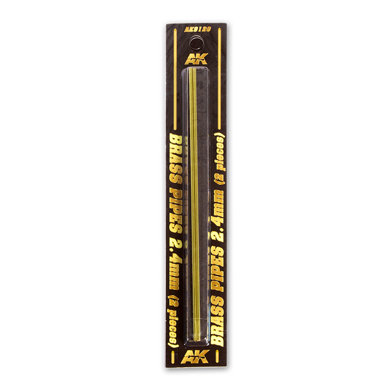 Building material - BRASS PIPES 2,4mm, 2 units
