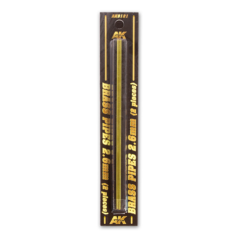 Building material - BRASS PIPES 2,6mm, 2 units