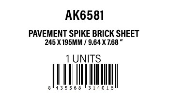 Pavement Spike Brick Sheet 245x195mm/9.64x7.68" 1U
