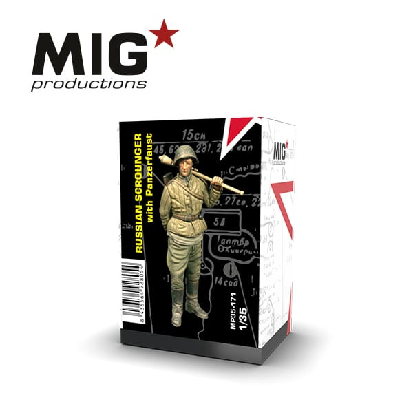 Resins - RUSSIAN SCROUNGER WITH PANZERFAUST 1:35