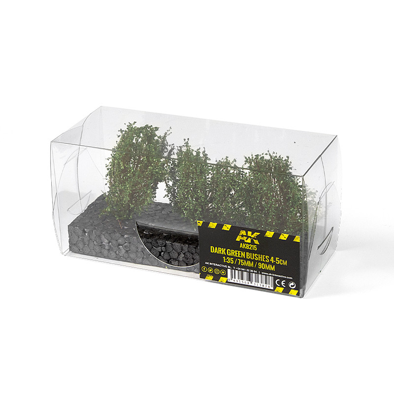 Shrubs & Bushes - DARK GREEN BUSHES 4-6CM
