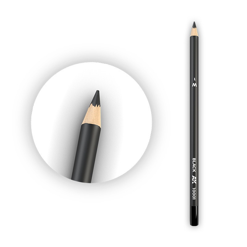Weathering pencils - Watercolor Pencil Black