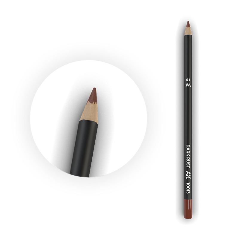 Weathering pencils - Watercolor Pencil Dark Rust