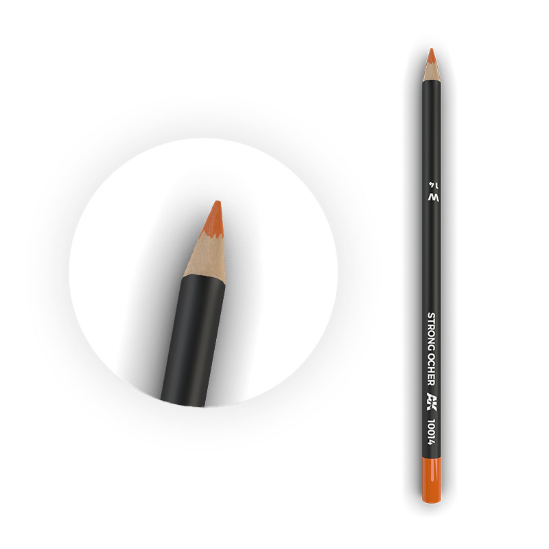 Weathering pencils - Watercolor Pencil Strong Ocher