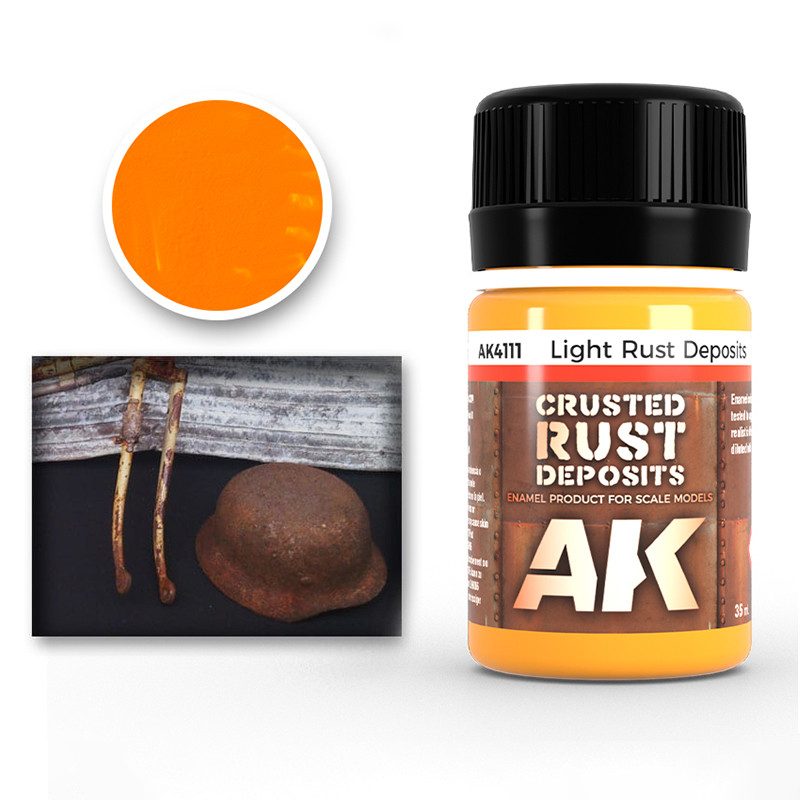 Weathering products - LIGHT RUST DEPOSIT