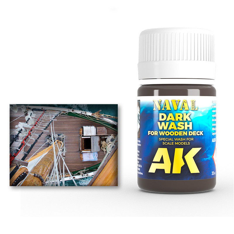 Weathering products for ships - DARK WASH FOR WOOD DECKS