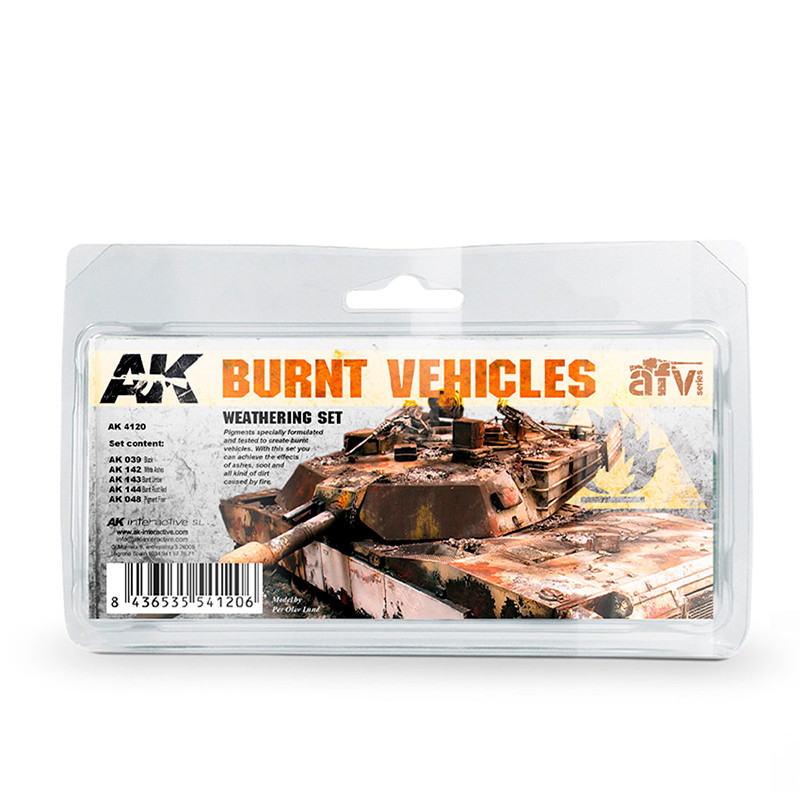 Weathering Sets - BURNT VEHICLES SET
