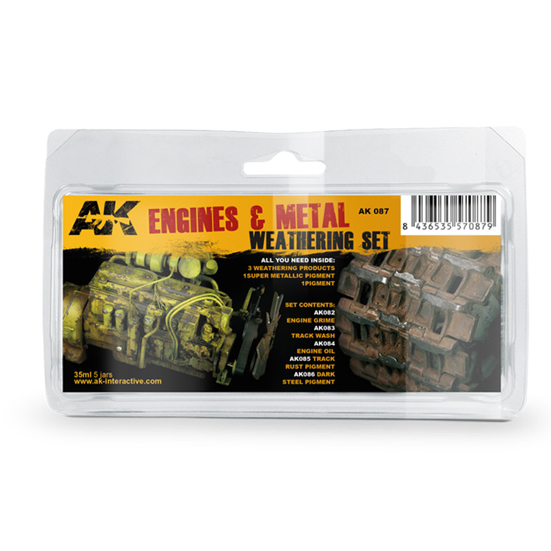 Weathering Sets - ENGINES AND METAL WEATHERING SET