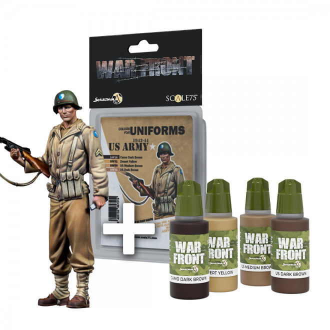 SWPACK-006 Figures PACK US CORPORAL + US ARMY 1942-1944 PAINT SET 