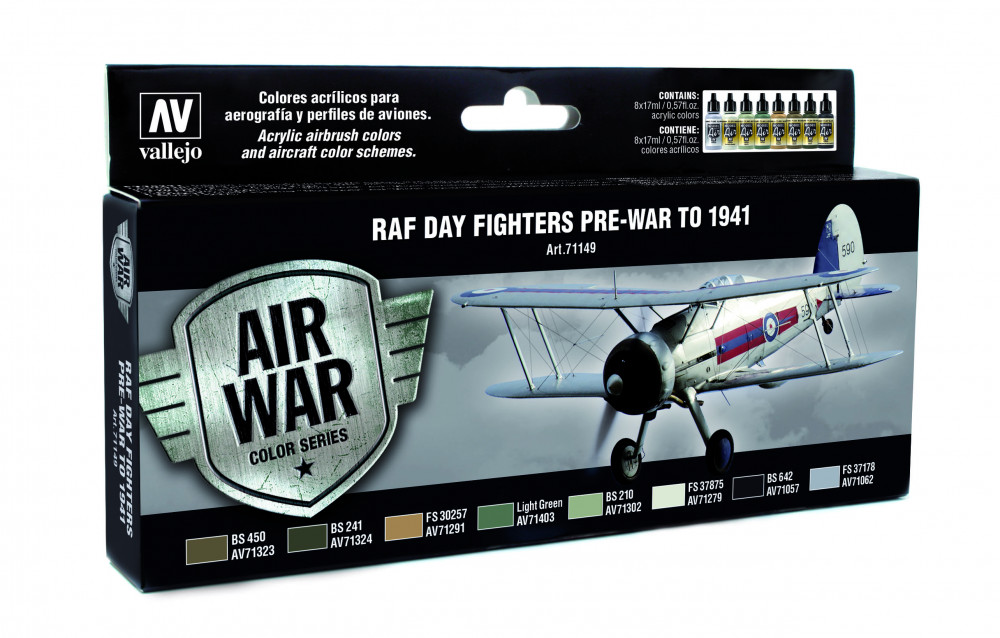 71149 Model Air - Day Fighters Pre-War To 1941 Paint set