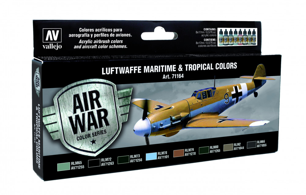 71164 Model Air - Luftwaffe Maritime And Tropical Colors Paint set