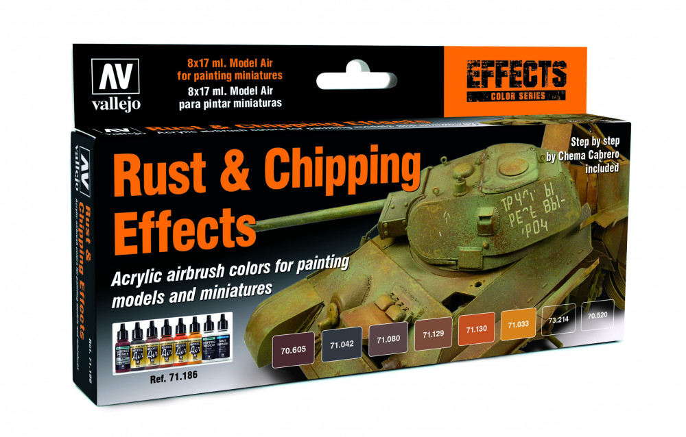 71186 Model Air - Rust & Chipping Effects Paint set