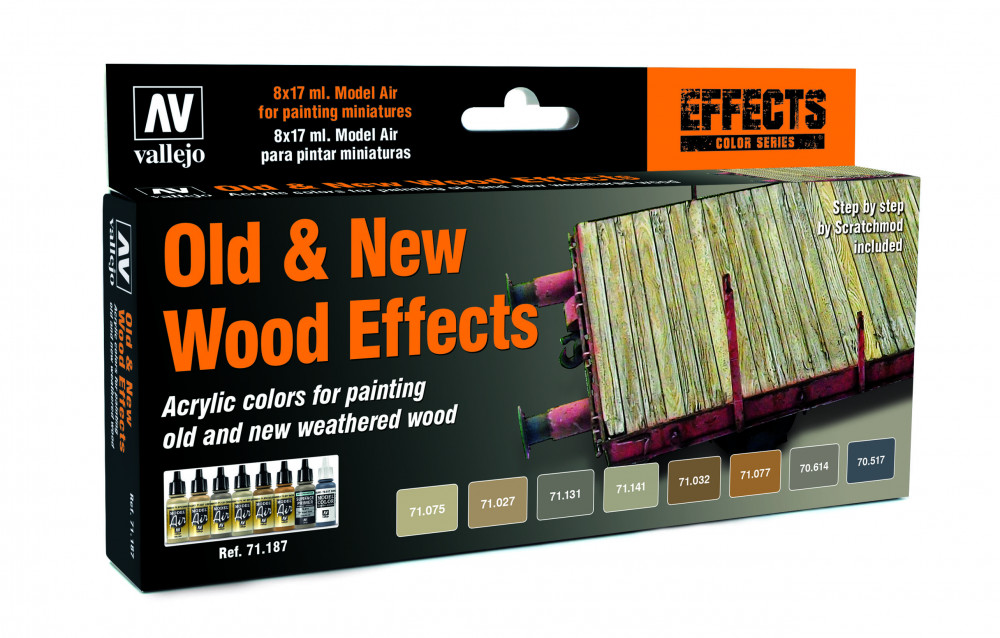 71187 Model Air - Old And New Wood Effects by Scratchmod Paint set