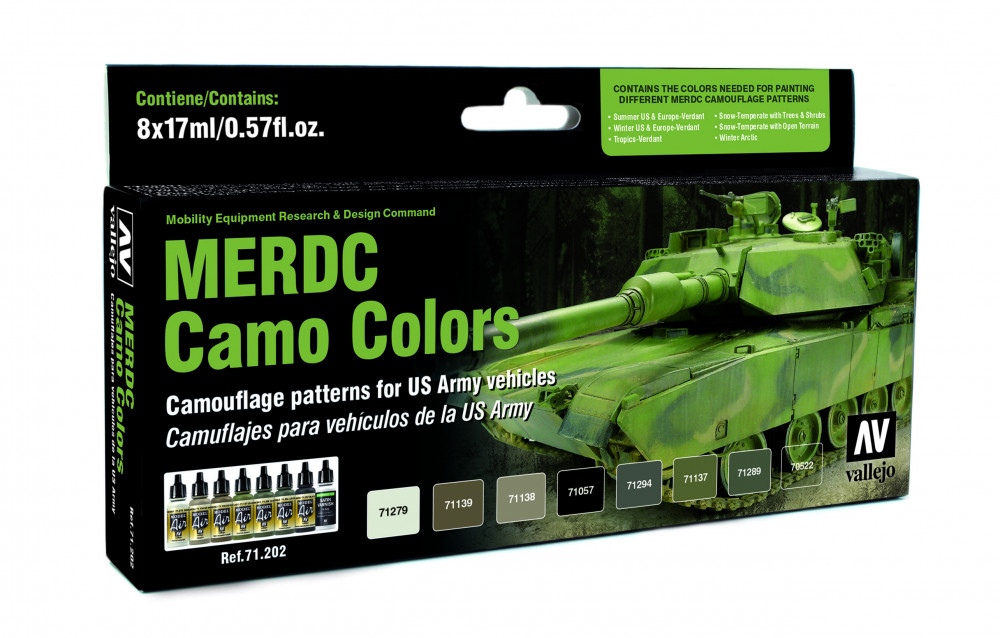 71202 Model Air - MERDC Camo Colors Paint set