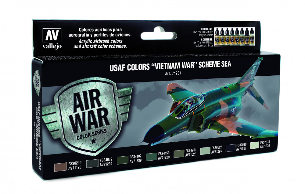 71204 Model Air - USAF Colors Vietnam War Scheme Sea Paint set
