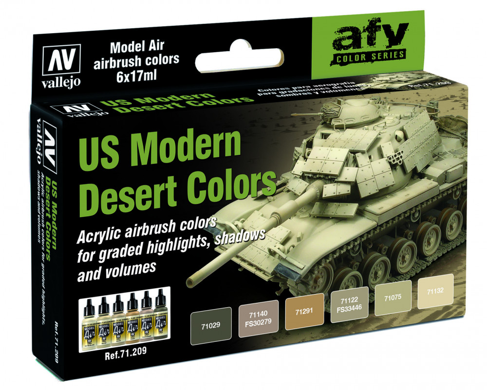 71209 Model Air - US Modern Desert Colors Paint set
