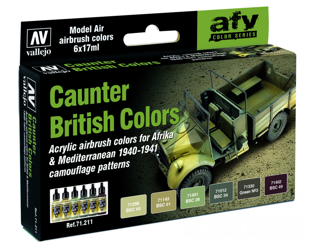 71211 Model Air - British Caunter Colors Paint set