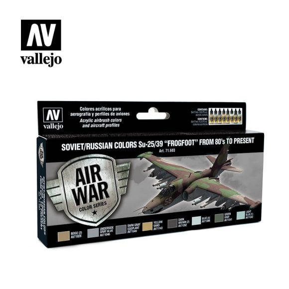 71603 Model Air - Soviet / Russian colors Su-25/39 "Frogfoot" from 80's to present Paint set