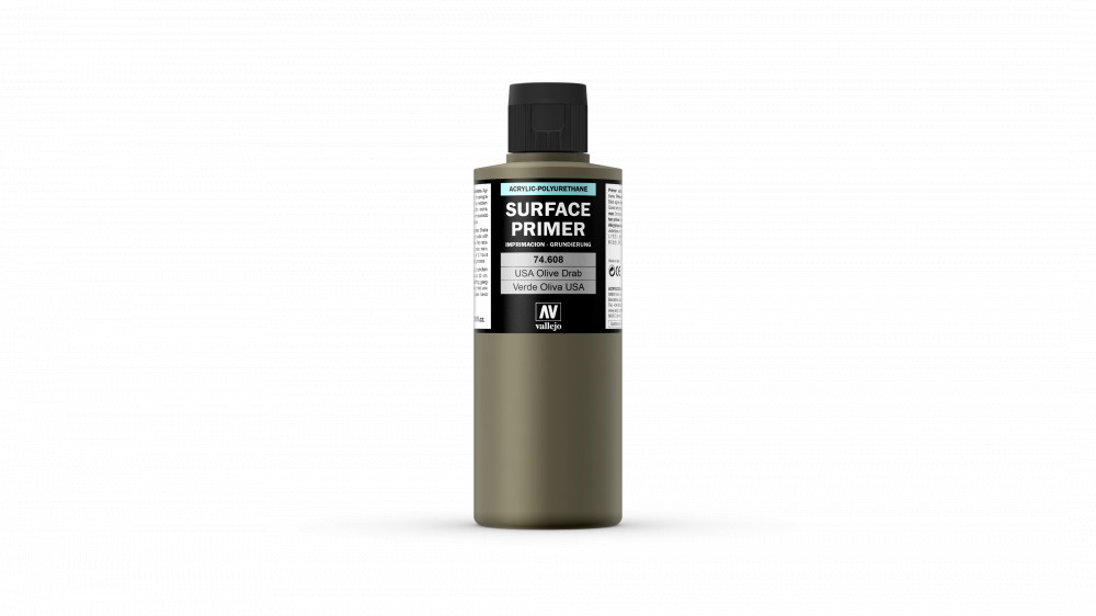 74608 Surface Primer - U.S. Olive Drab 200 ml.