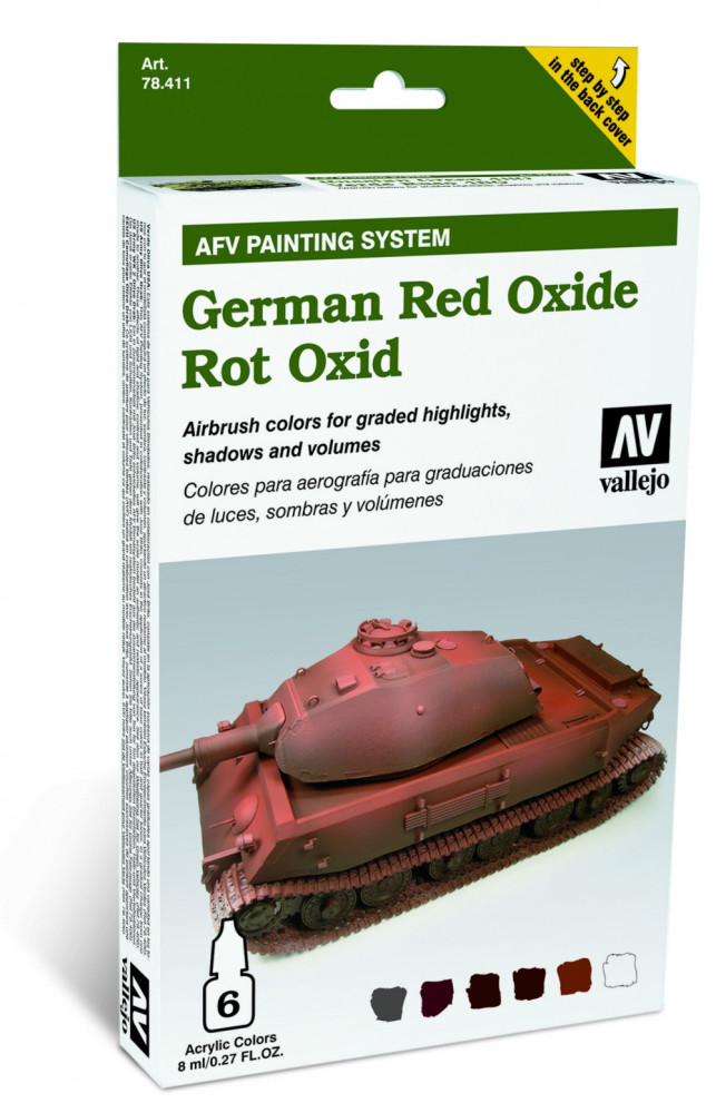 78411 Model Air - AFV German Red Oxide Armour Painting System Paint set