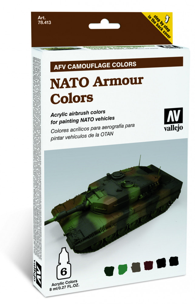 78413 Model Air - AFV NATO Armour Colors Paint set