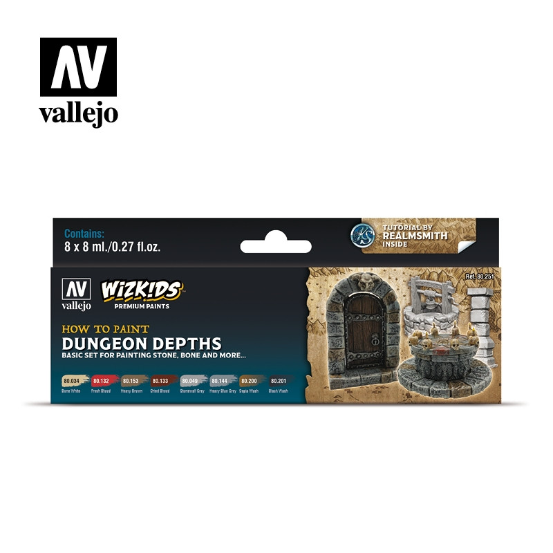 80251 Wizkids - Premium set by Vallejo: Dungeon Dephts