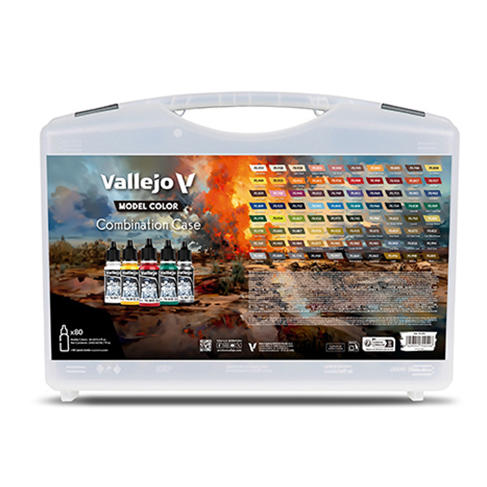 Combination Case. Includes: 80 colors selected for BSL combinations (base, shadow & light tones)