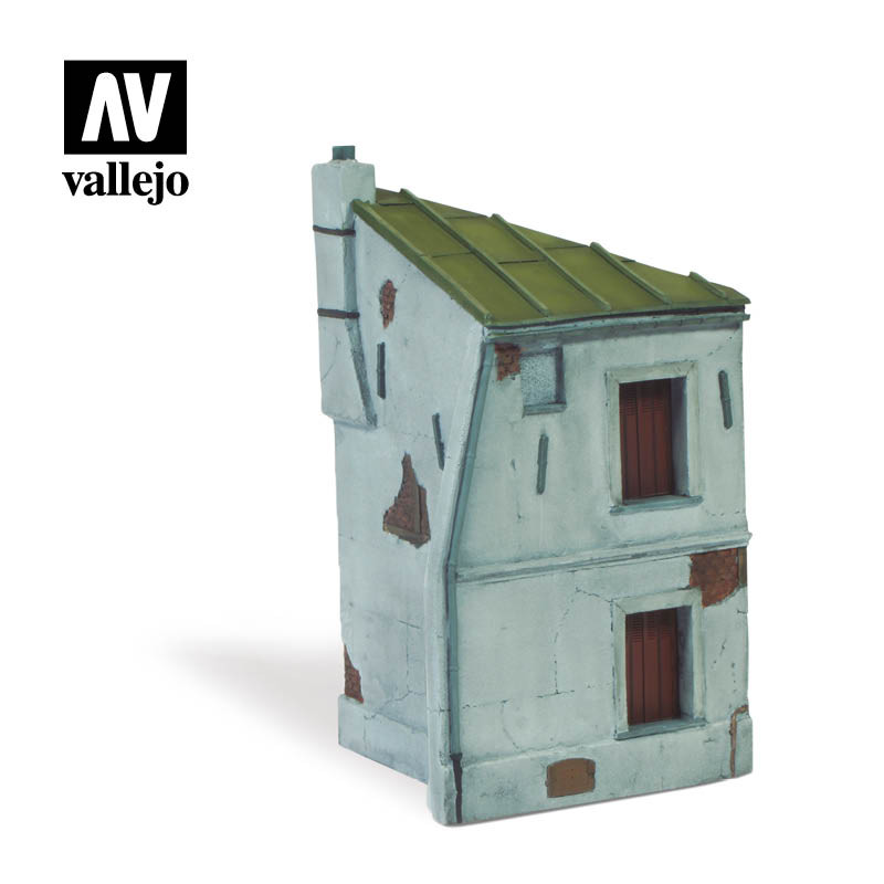 SC117 Vallejo Scenics - French House Corner 12.5 x 7