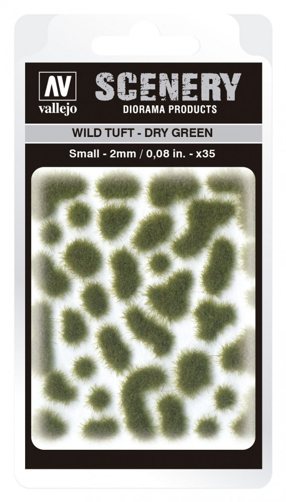 SC401 Vallejo Scenery - Wild Tuft - Dry Green 2 mm