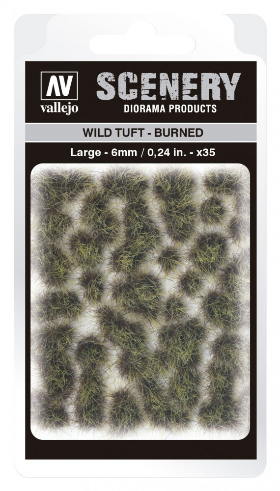 SC414 Vallejo Scenery - Wild Tuft - Burned 6 mm