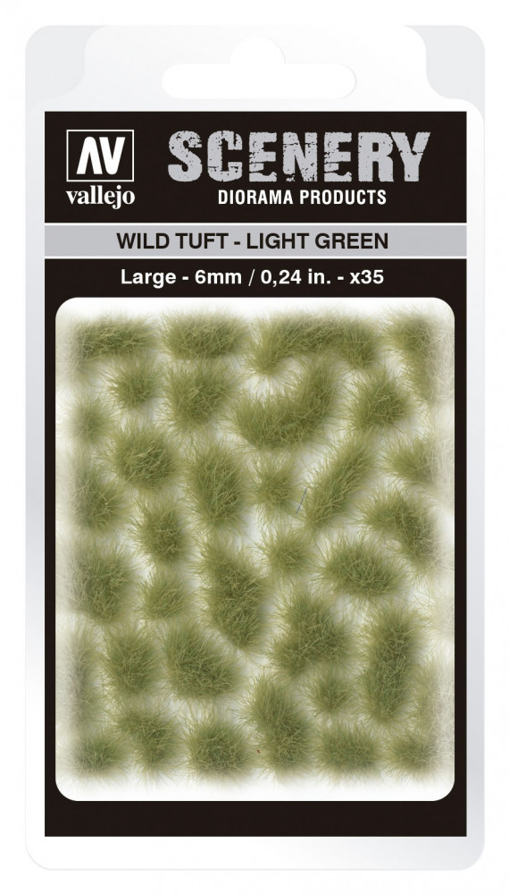 SC417 Vallejo Scenery - Wild Tuft - Light Green 6 mm