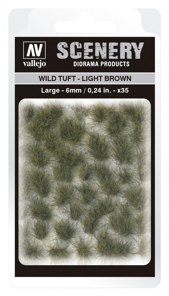 SC418 Vallejo Scenery - Wild Tuft - Light Brown 6 mm
