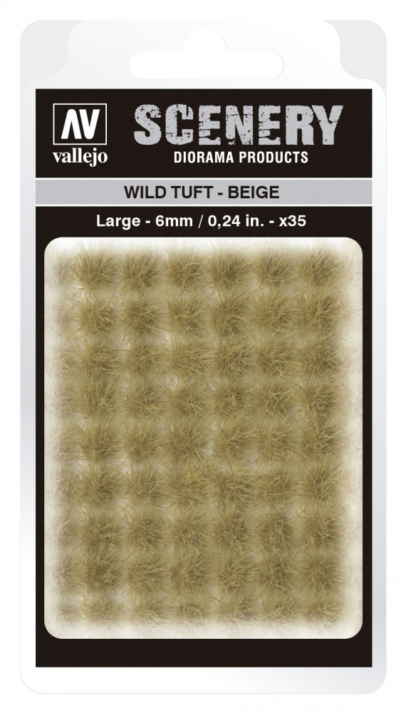 SC420 Vallejo Scenery - Wild Tuft - Beige 6 mm