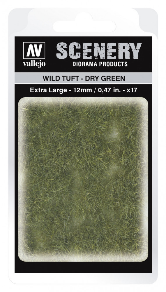 SC424 Vallejo Scenery - Wild Tuft - Dry Green 12 mm