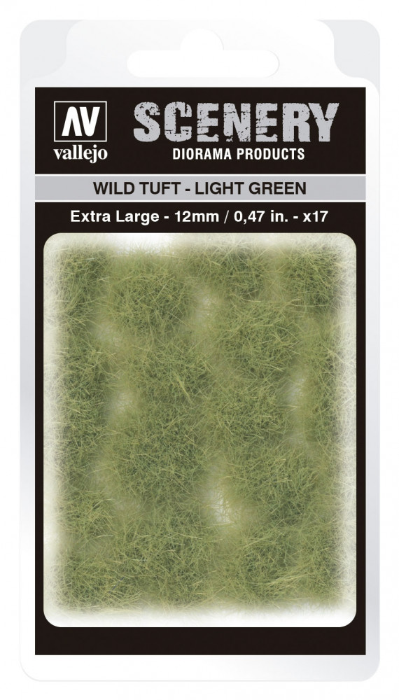SC426 Vallejo Scenery - Wild Tuft - Light Green 12 mm
