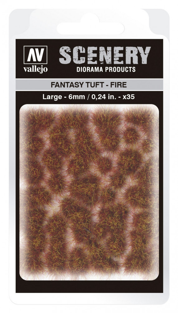 SC431 Vallejo Scenery - Fantasy Tuft - Fire 6 mm